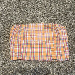 Le Lis Orange Plaid Set